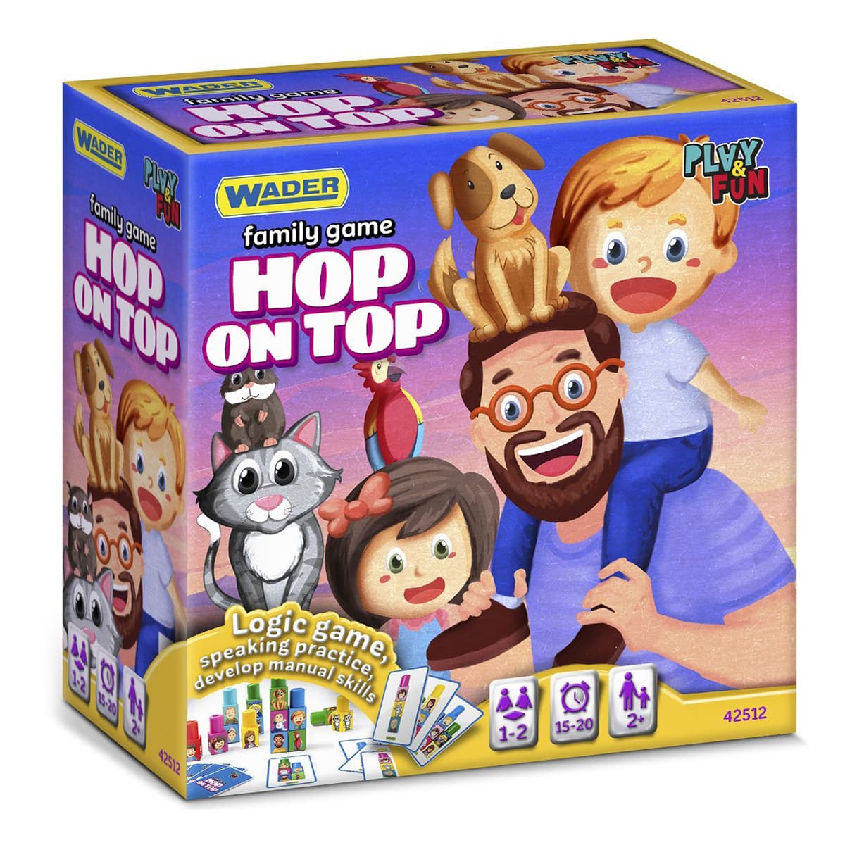 Настільна гра Wader Play&Fun Hop on top, 42512