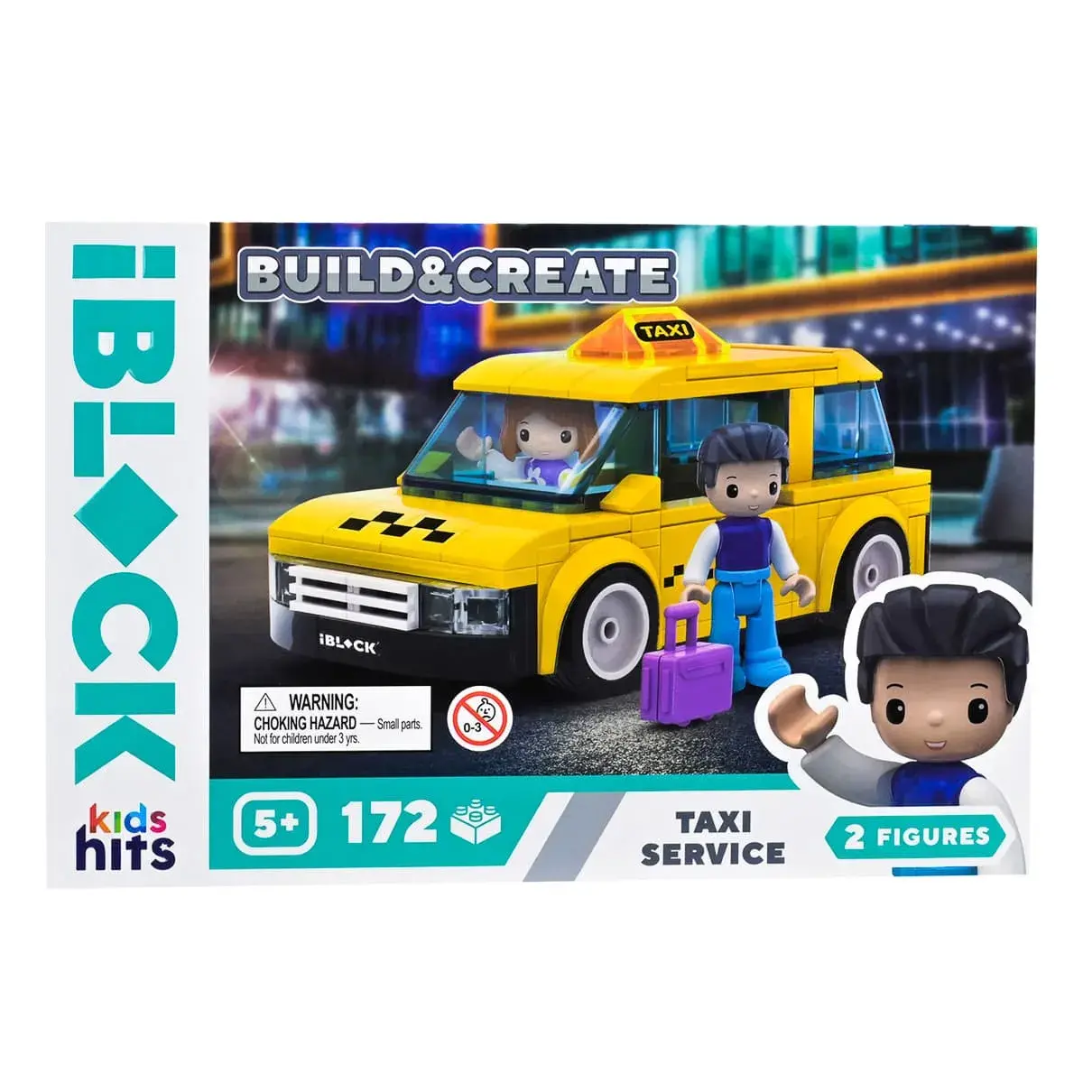 Конструктор Kids Hits IBlock Junior Таксі 172 ел, KH17/001/4
