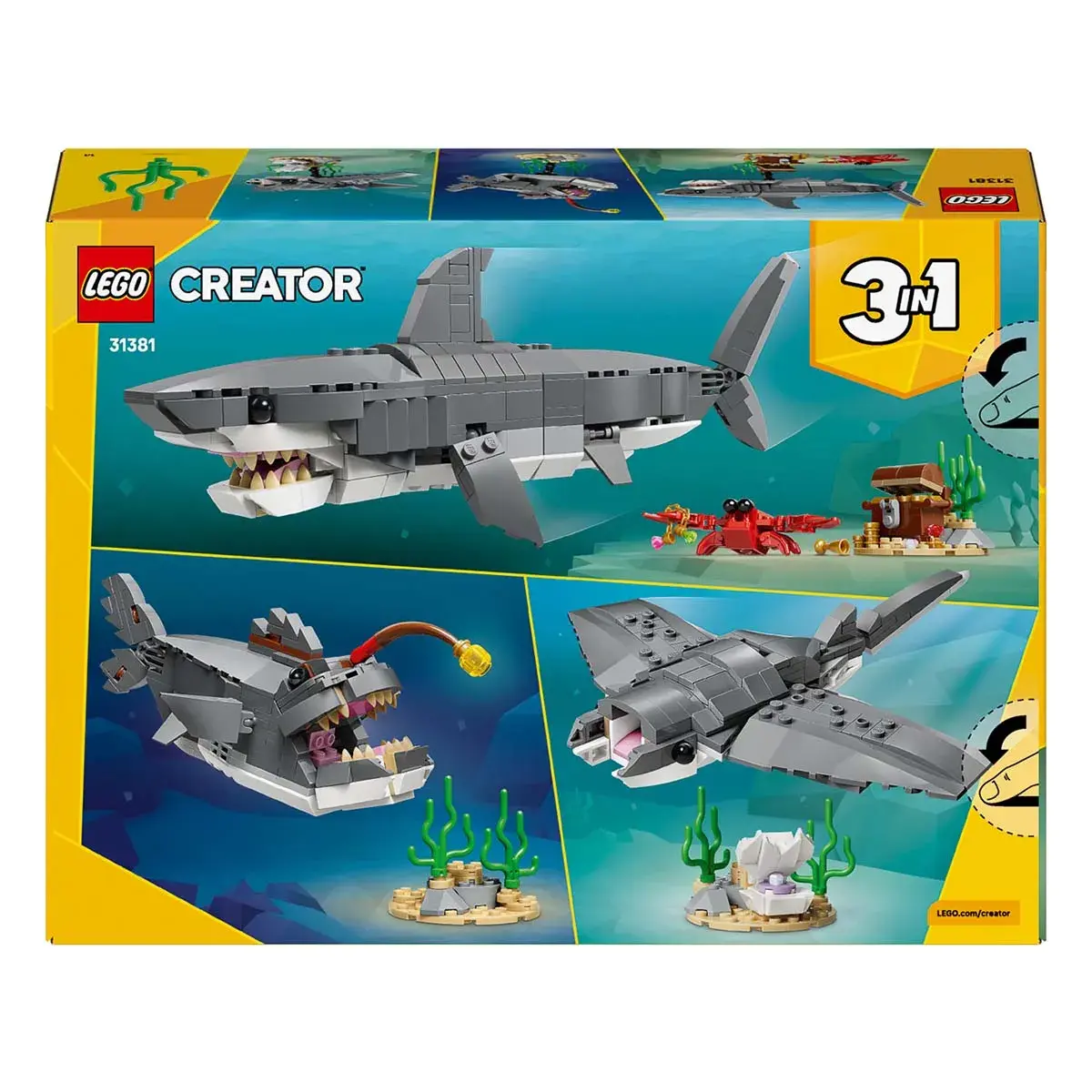 LEGO Creator Люта акула зі скринею скарбів 31381 — фото 9