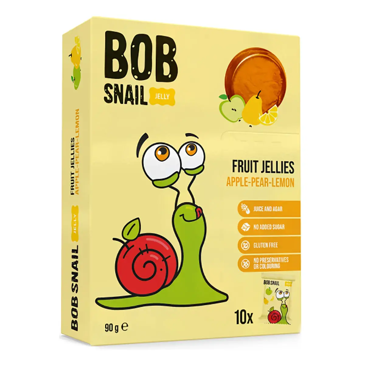 Натуральний мармелад Bob Snail Яблуко Груша Лимон 90 г