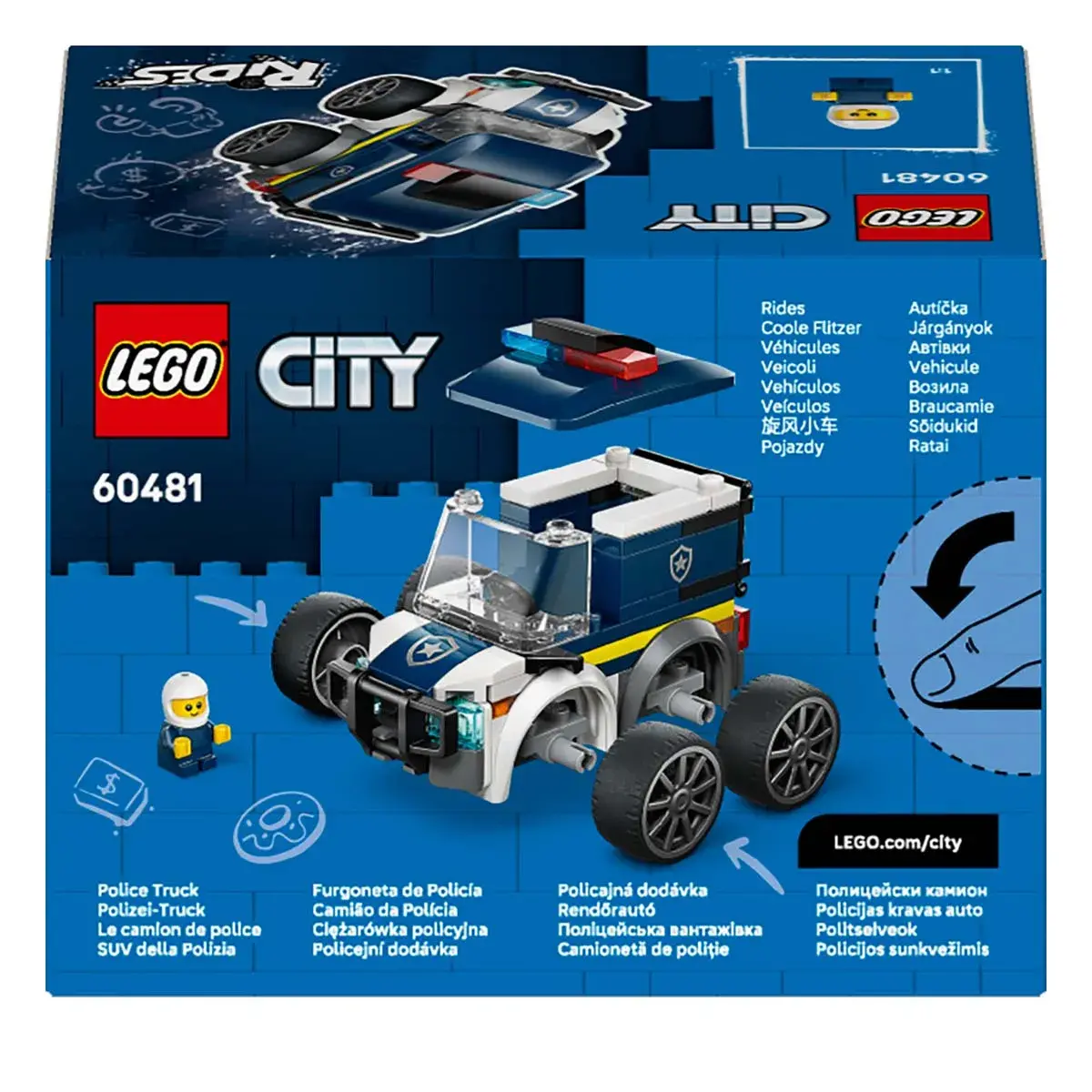 LEGO City Brick Rides Автівки — Поліцейська вантажівка 60481 — фото 5