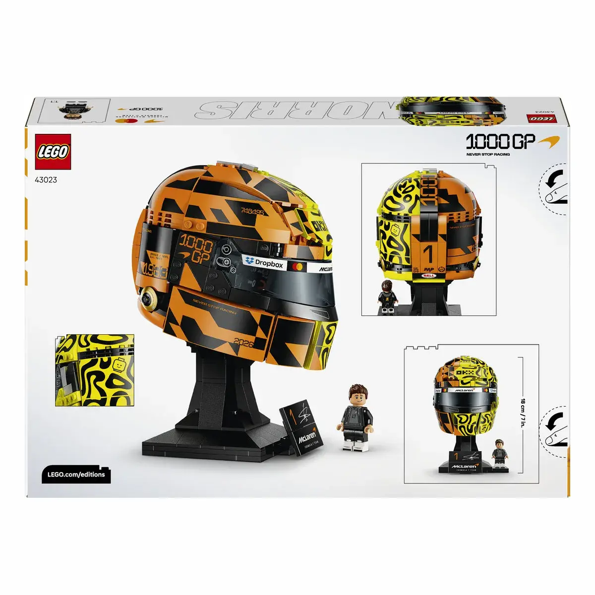 LEGO Editions Formula 1 Шолом Ландо Норріса з команди McLaren Mastercard F1 Team 43023 — фото 9