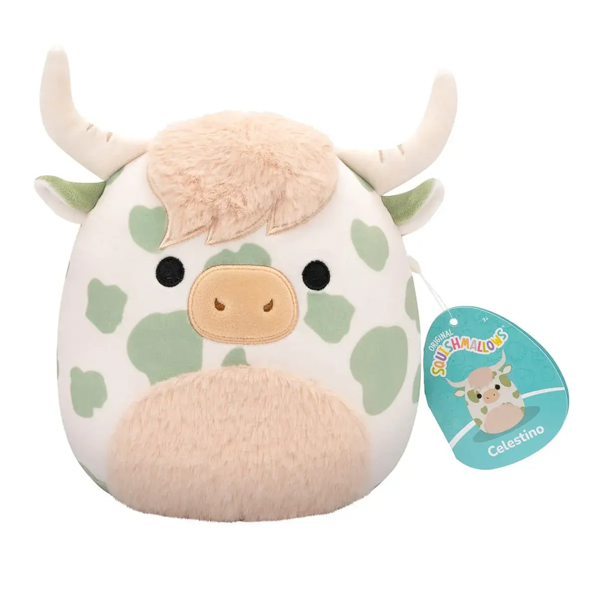 М'яка іграшка Squishmallows Корівка Целестин 19 см, SQCR06578 — фото 2