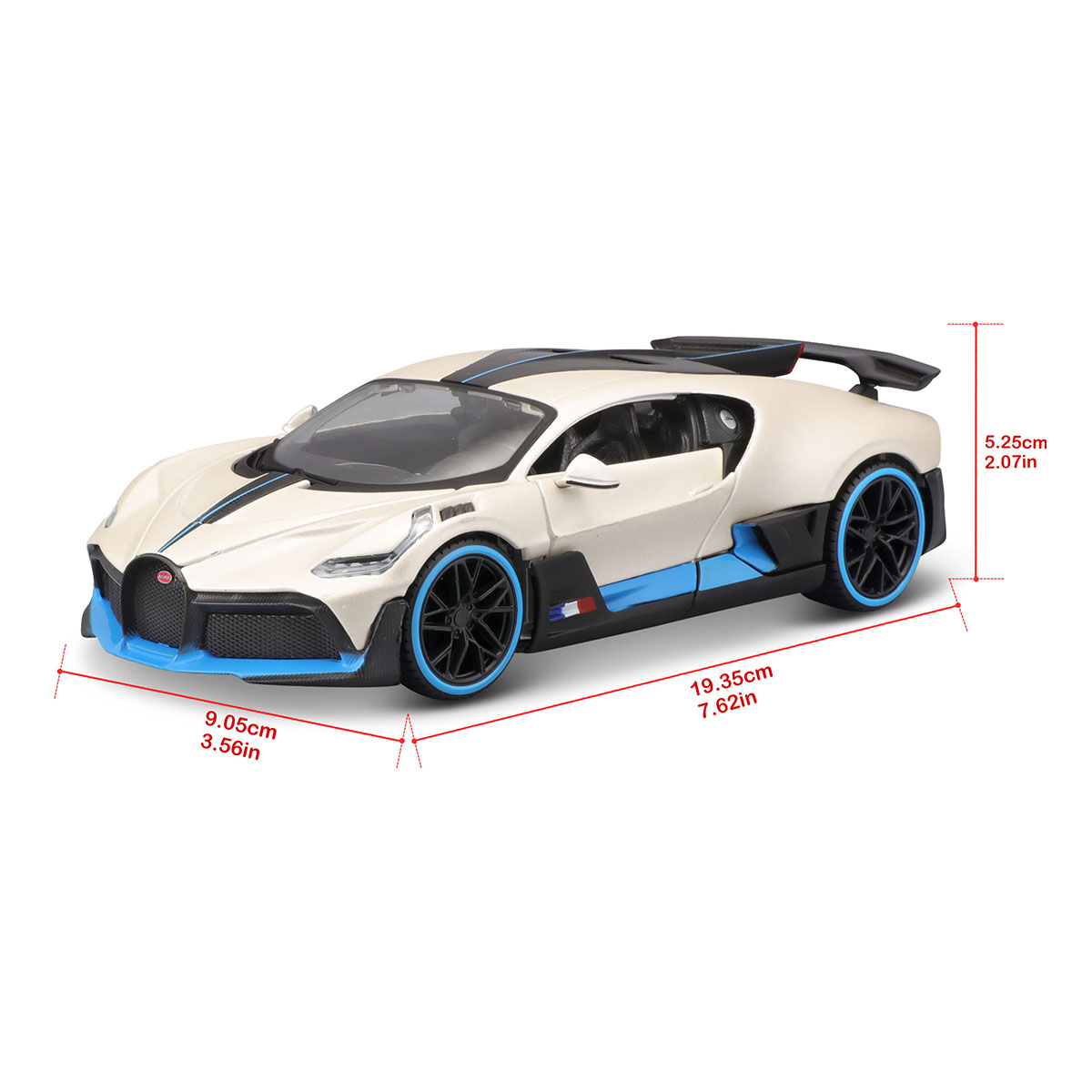 Машинка Maisto Bugatti Divo, 31526MET.WHITE — фото 5