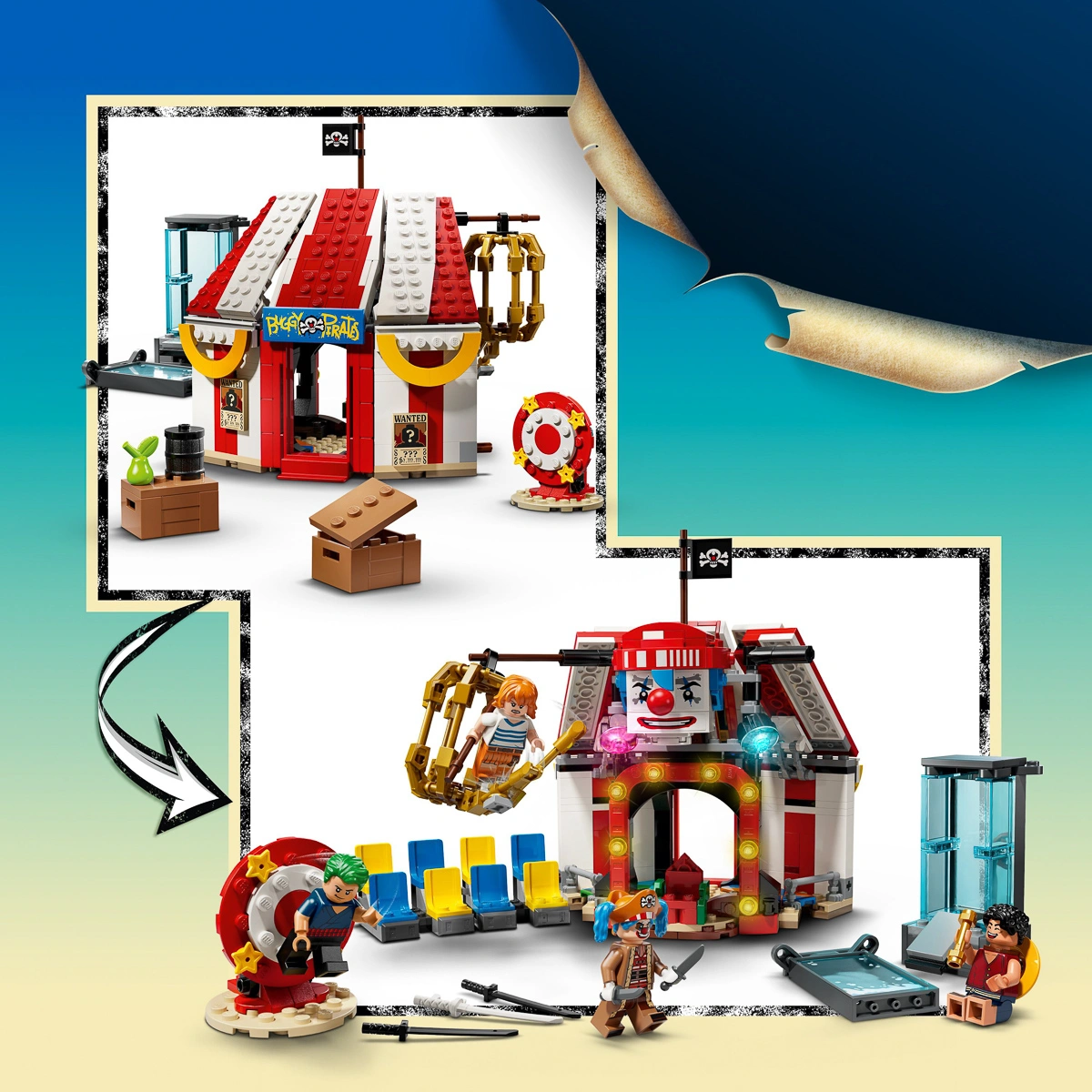 LEGO ONE PIECE Цирковий намет клоуна Баґґі 75637 — фото 7