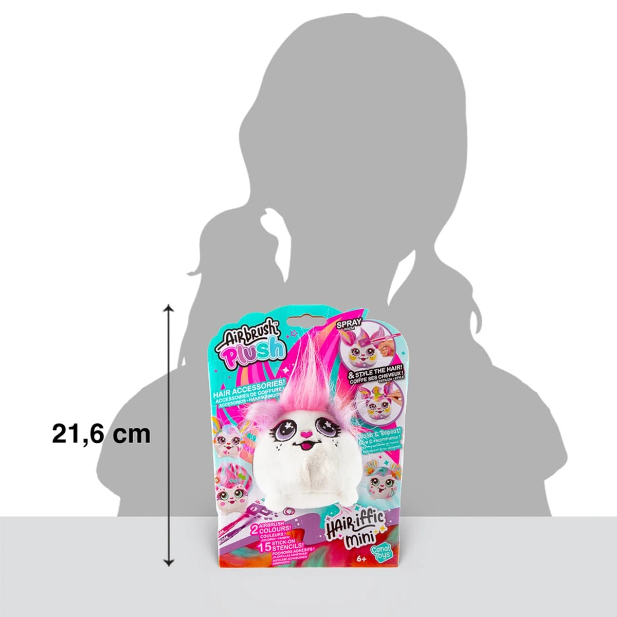 Набір Canal Toys Diy Airbrush plush Hair'iffic Зроби зачіску Пінкі — фото 4