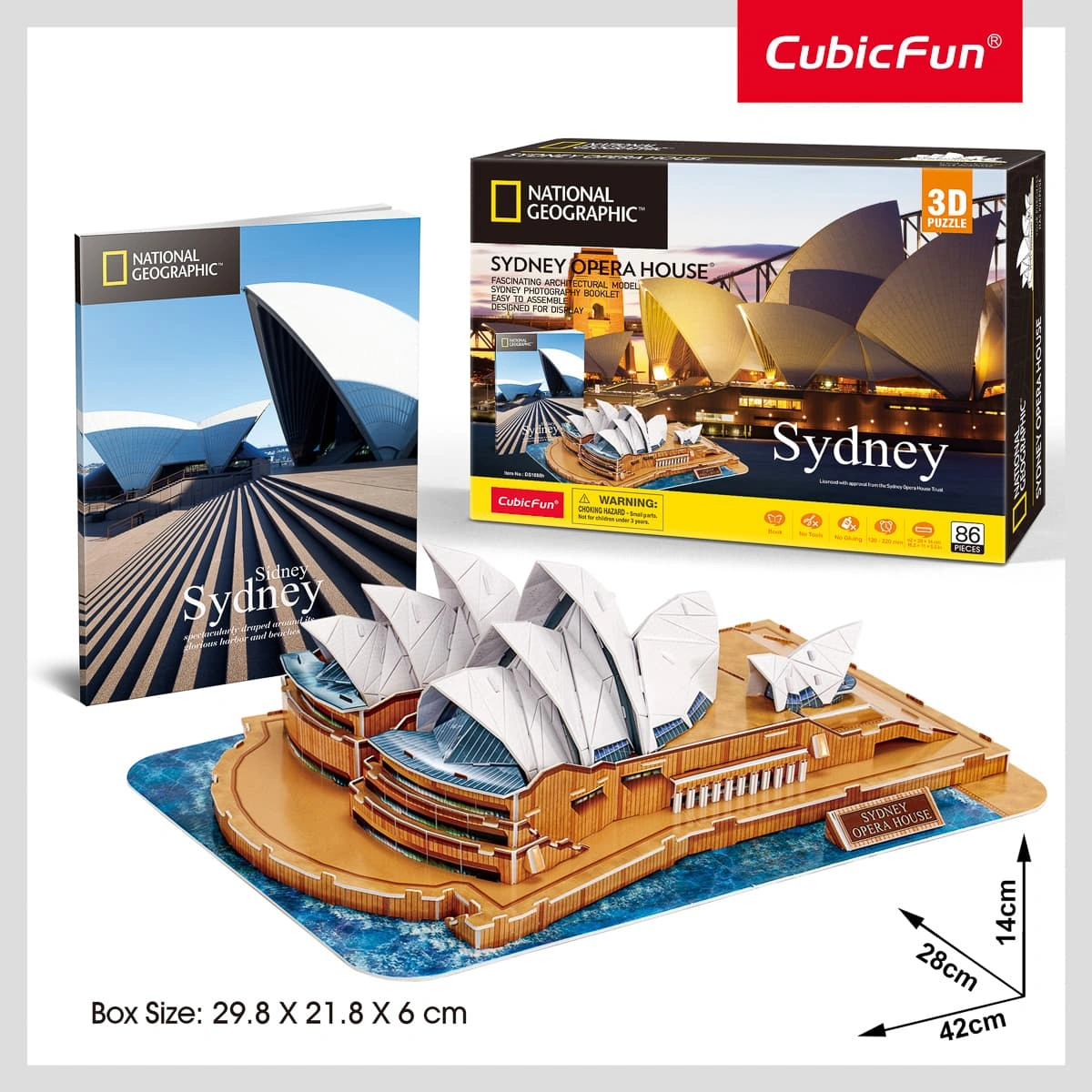 Конструктор-головоломка Cubic Fun 3D Puzzle National Geographic Сідней 85 ел — фото 2