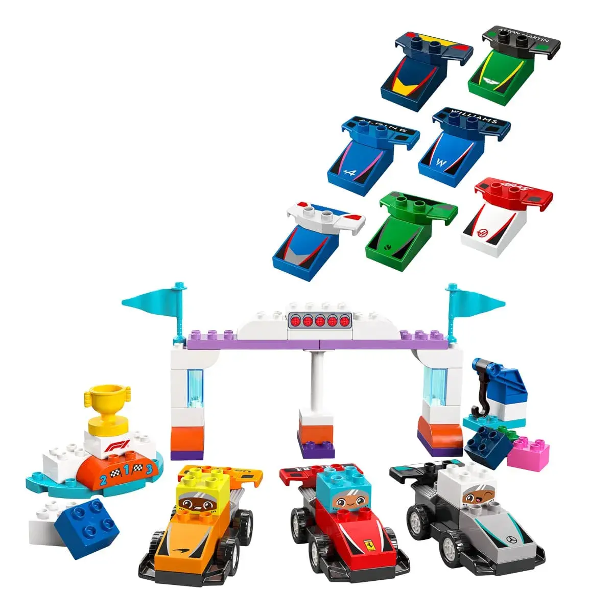 LEGO DUPLO Автомобілі для гонки та пілоти команд Формули-1 10445 — фото 5