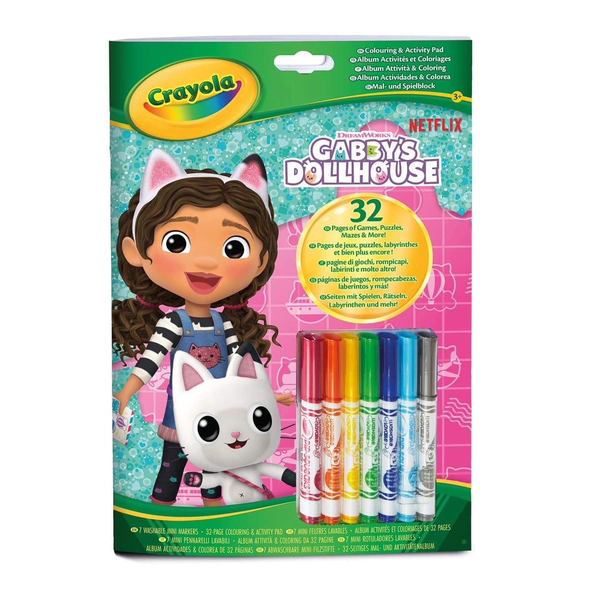 Набір для творчості Crayola Gabby's Doll's House Розмальовка з фломастерами 04-7024G