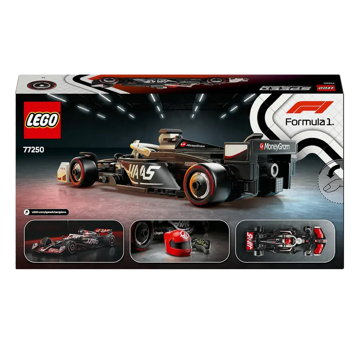 LEGO Speed ​​Champions Автомобіль для перегонів MoneyGram Haas F1 Team VF-24 77250 — фото 9
