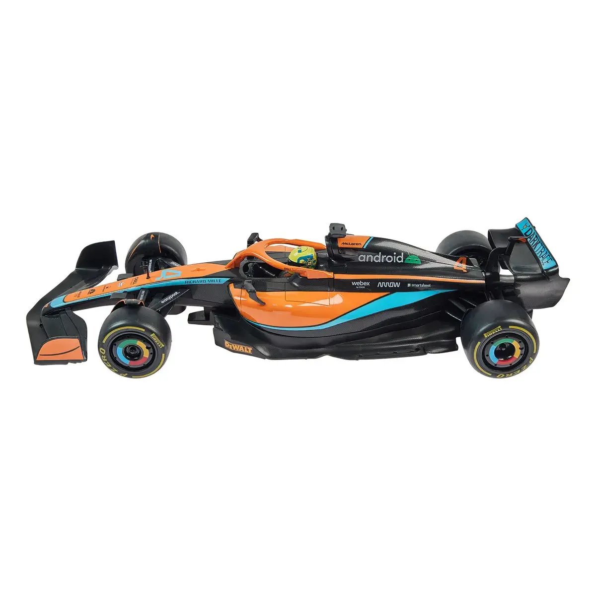 Машинка на р/к Rastar McLaren F1 W11 MCL36 1:12 помаранчевий (4540046) — фото 4