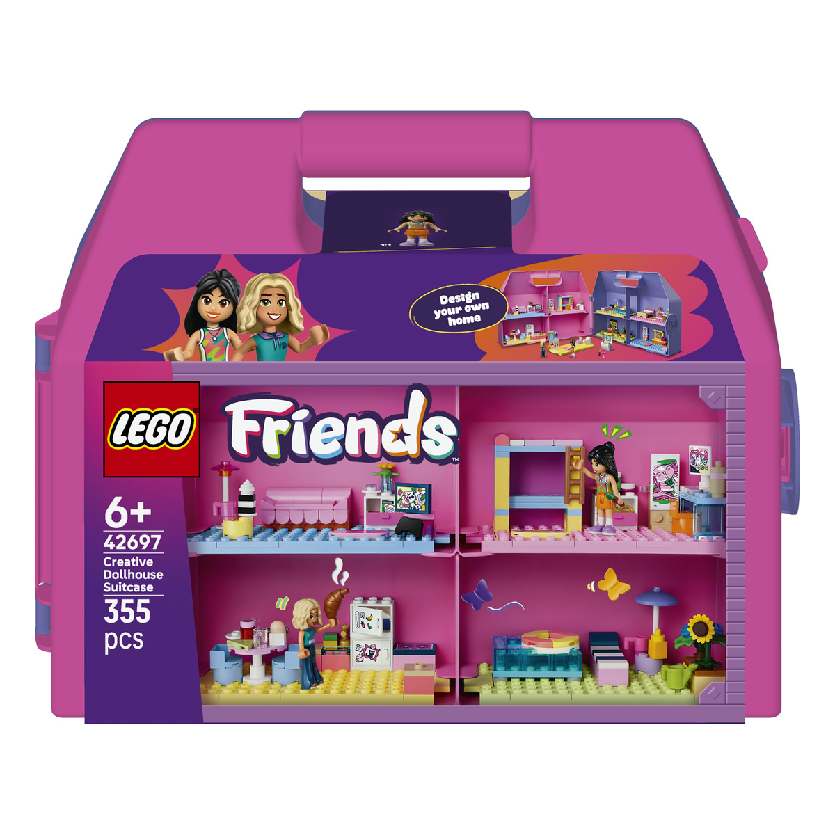LEGO Friends Ляльковий будиночок-валіза для творчої гри 42697