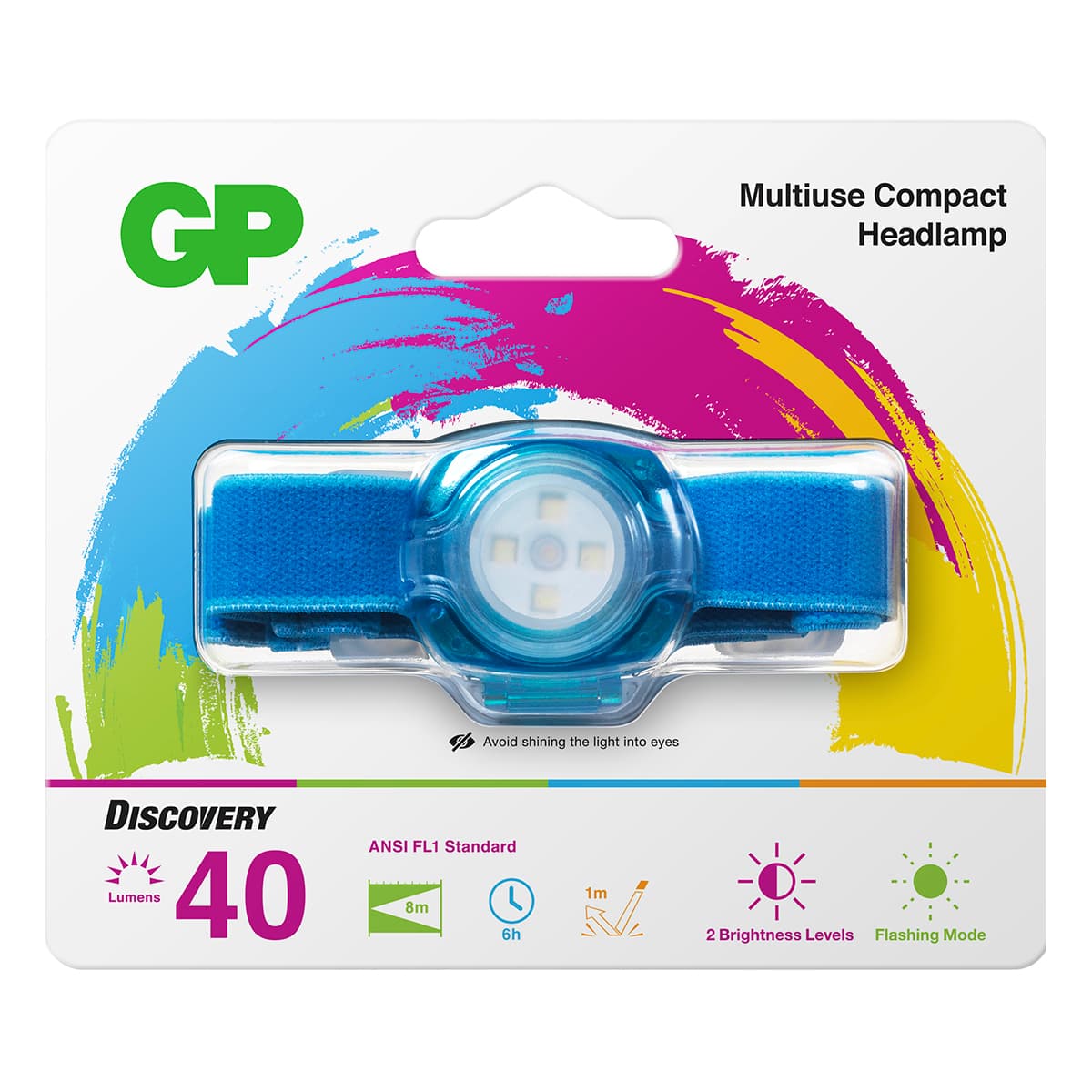 Ліхтарик GP LED GPC32BE-2FB1 Blue, GPCH31BLE-2FB1