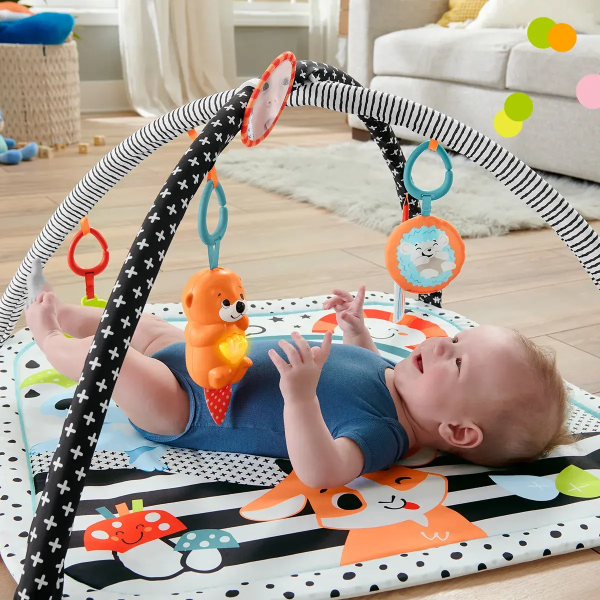 Килимок ігровий центр 3-в-1 Fisher-Price Веселі розваги (JMN72) — фото 6