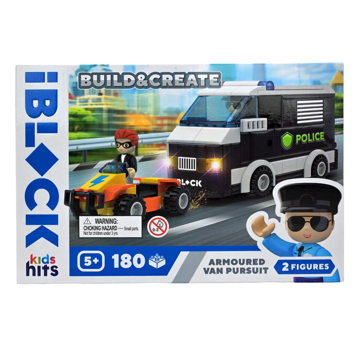 Конструктор Kids Hits IBlock Junior Броньований фургон 180 ел, KH41/003/3