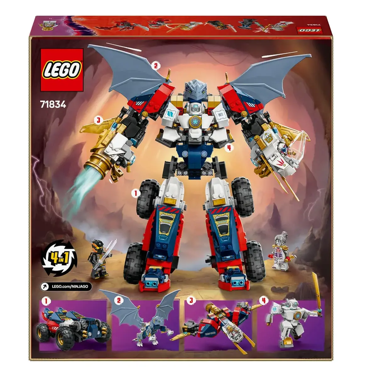 LEGO Ninjago Ультраоб'єднувальний робот Зейна 71834 — фото 8