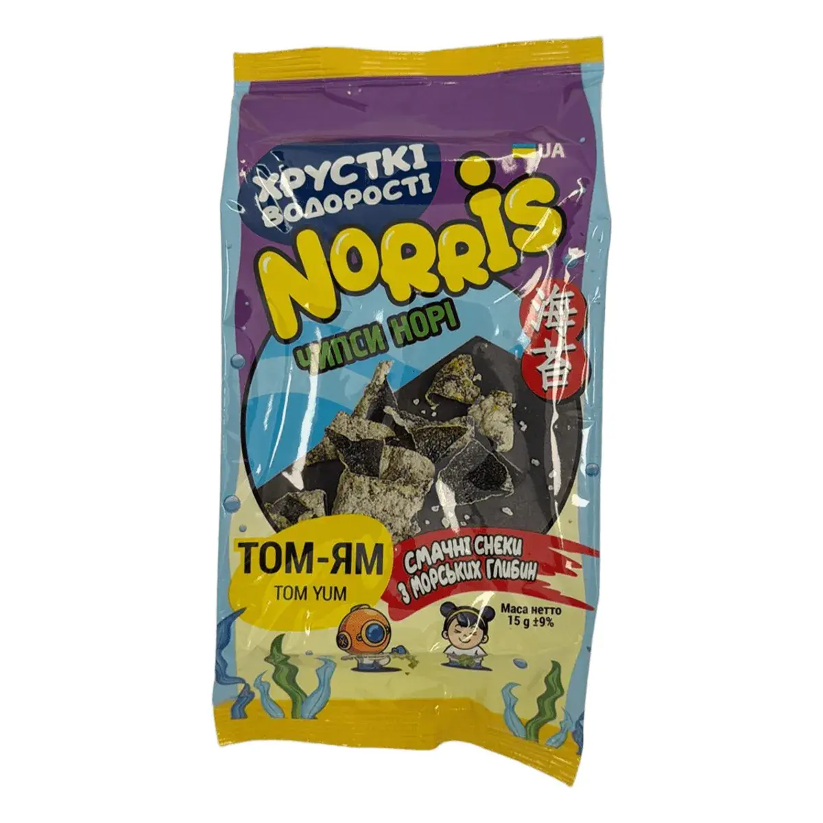 Чіпси норі Norris том-ям 15 г