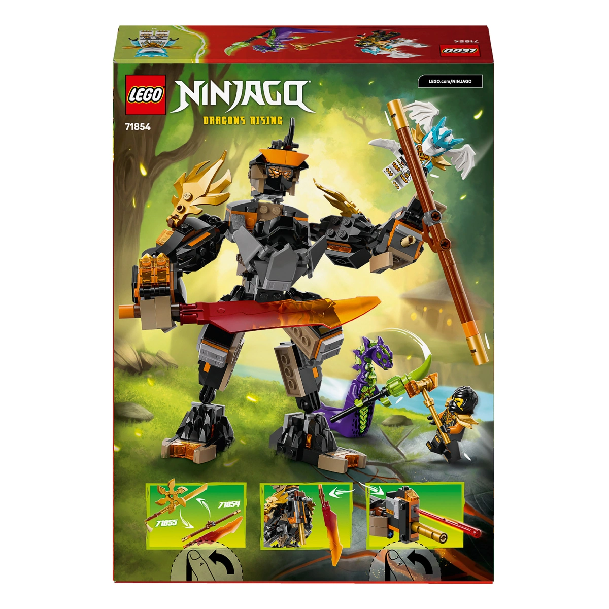 LEGO NINJAGO Робот Коула для місії і Дракон Зейн 71854 — фото 9