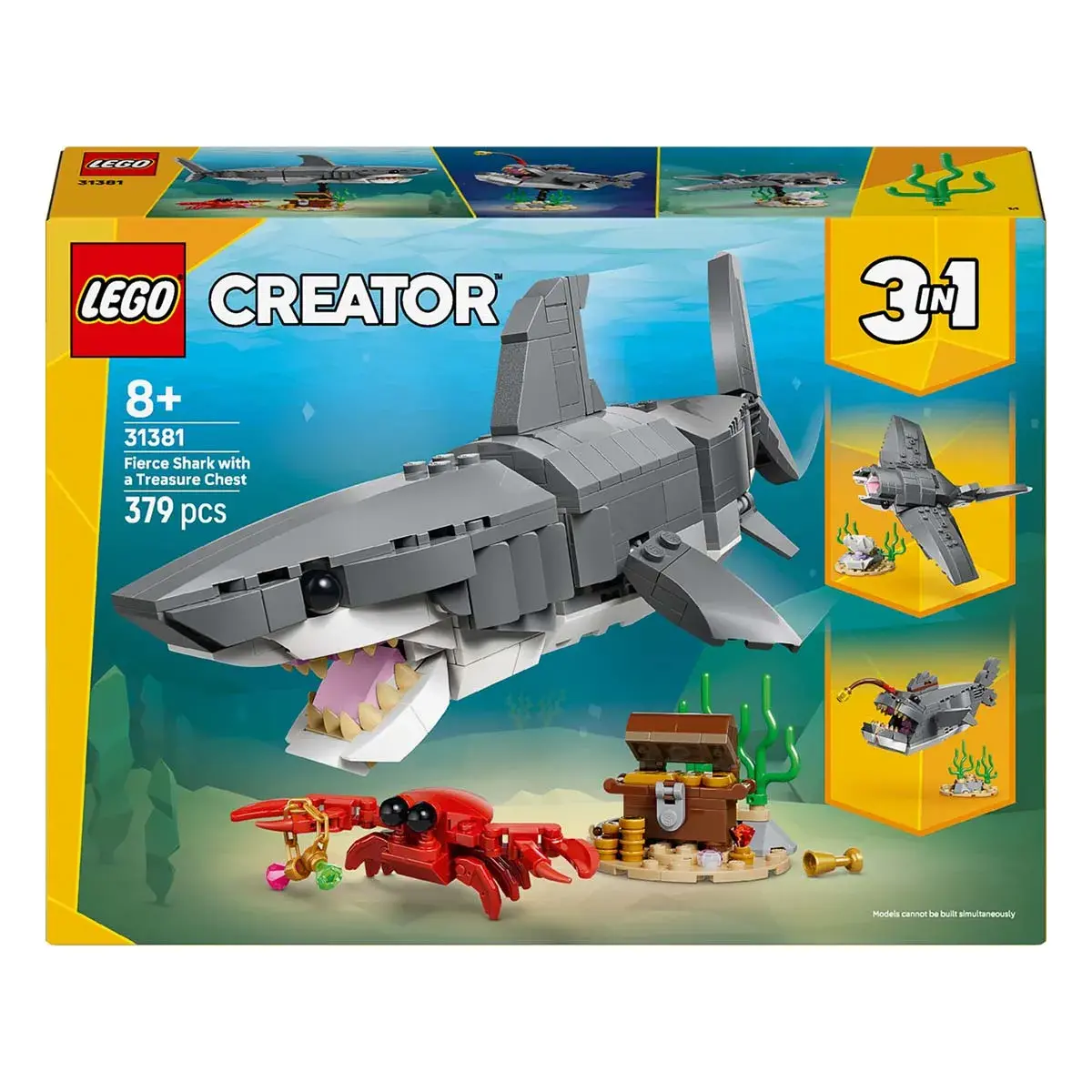 LEGO Creator Люта акула зі скринею скарбів 31381