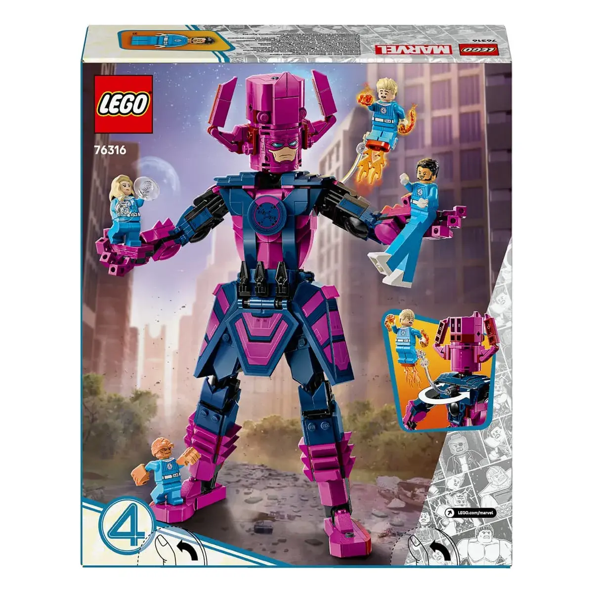 LEGO Marvel Фантастична четвірка проти Ґалактуса: фігурка для складання 76316 — фото 10