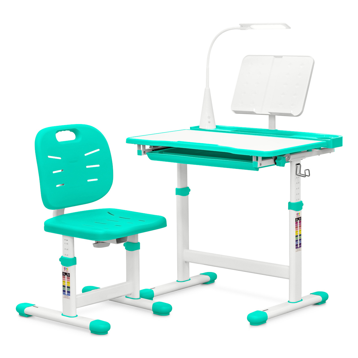 Комплект Evo-Kids Стіл Стілець Evo-17 Ergo Green
