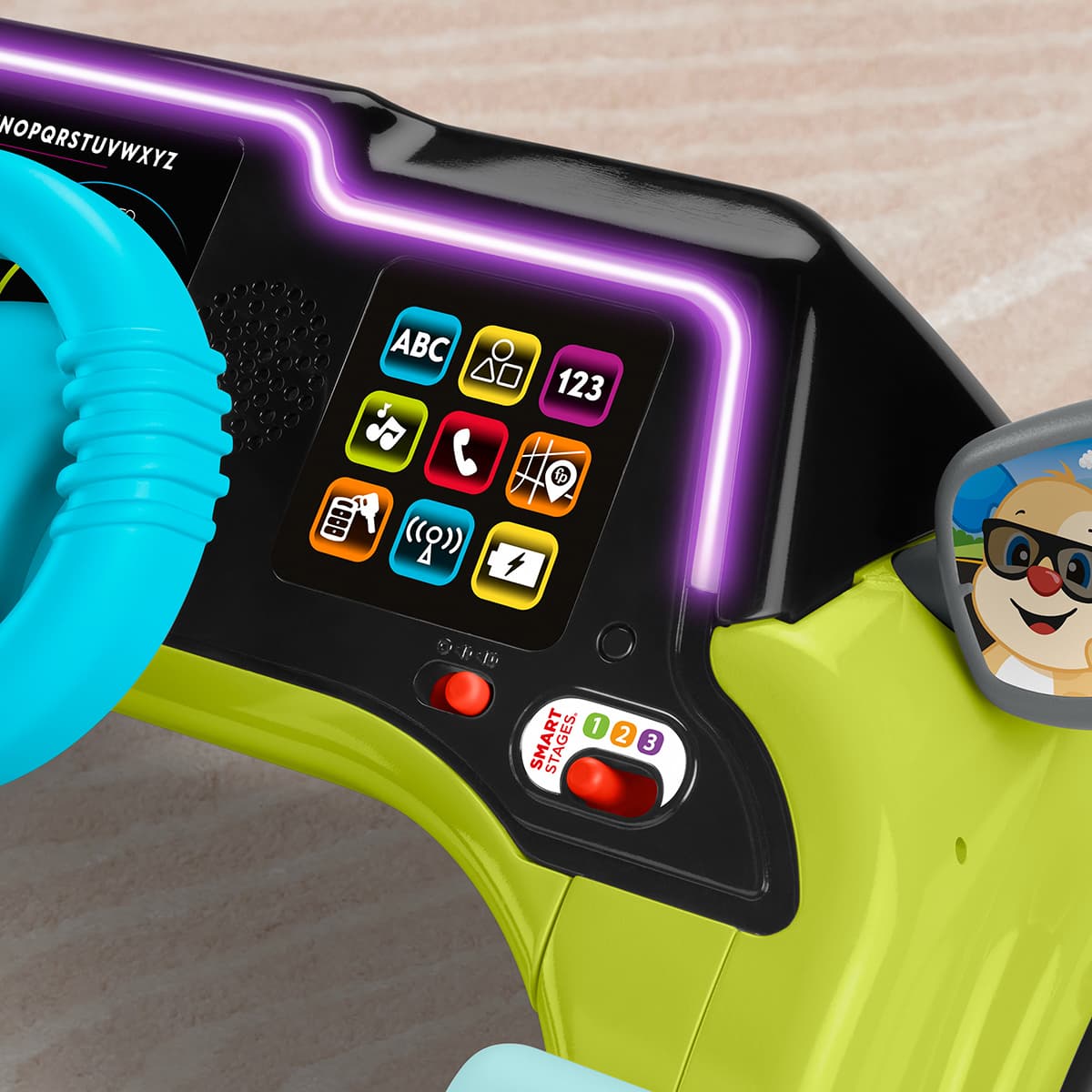 Інтерактивна іграшка Fisher-Price Кермо Smart Stages Маленький водій (англ), HTW88 — фото 3