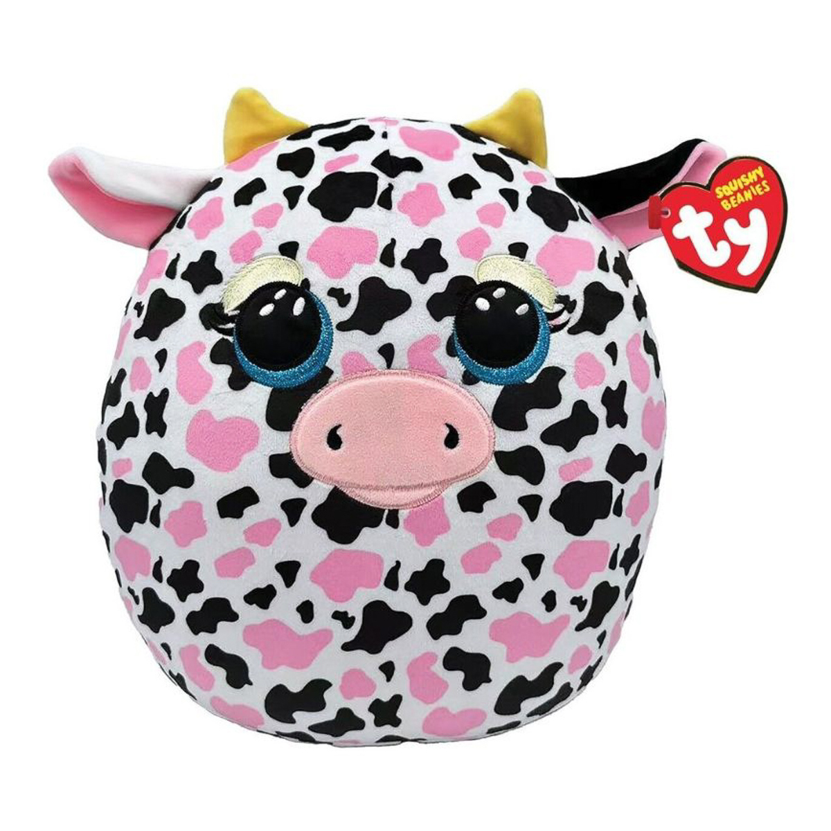 М'яка іграшка TY Squish-A-Boos Pink Cow Milkshake 40 см, 39364
