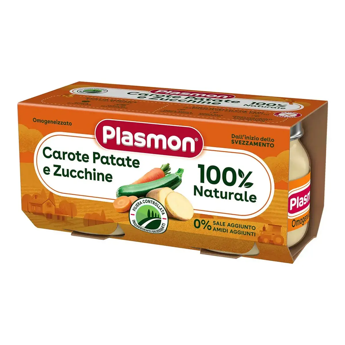 Пюре Plasmon Морквина Картопля Цукіні 2х80 г