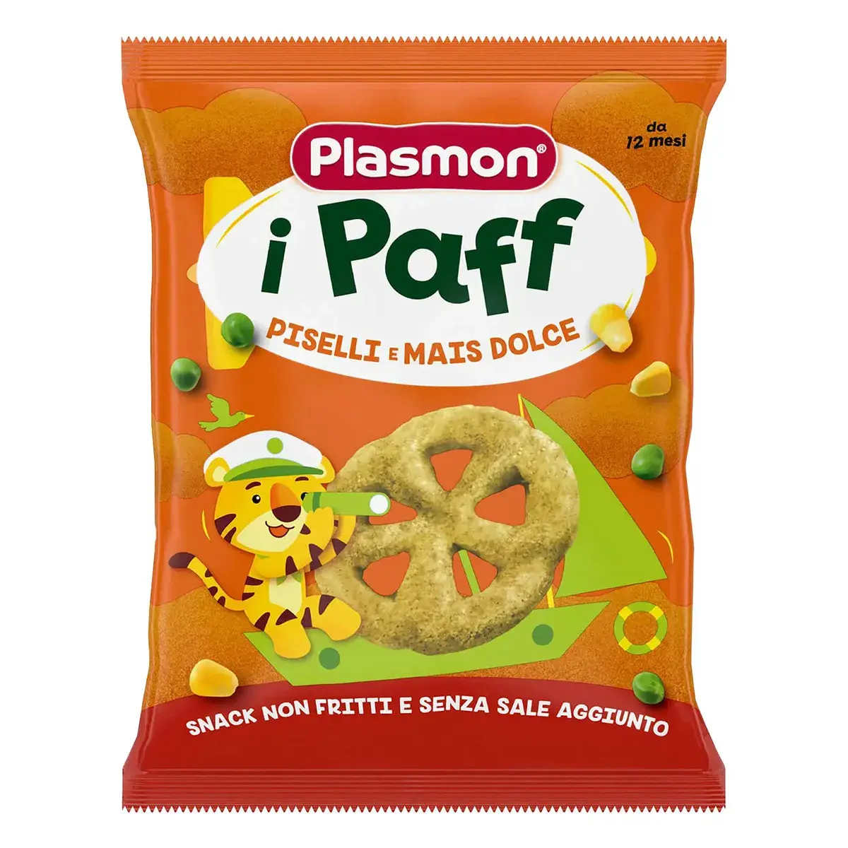 Снеки Plasmon Горох Кукурудза 15 г