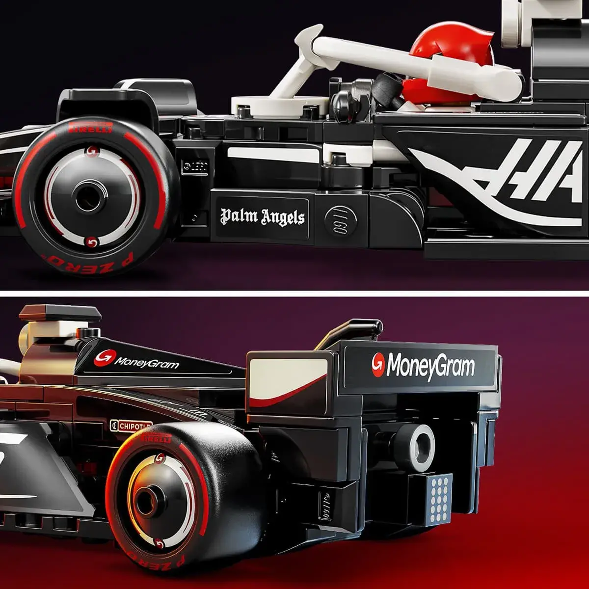 LEGO Speed ​​Champions Автомобіль для перегонів MoneyGram Haas F1 Team VF-24 77250 — фото 6
