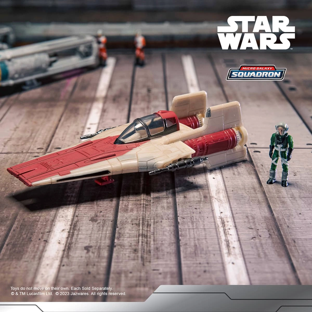 Набір колекційних фігурок Star Wars Small Vehicle and figure A-Wing, SWJ0079 — фото 5