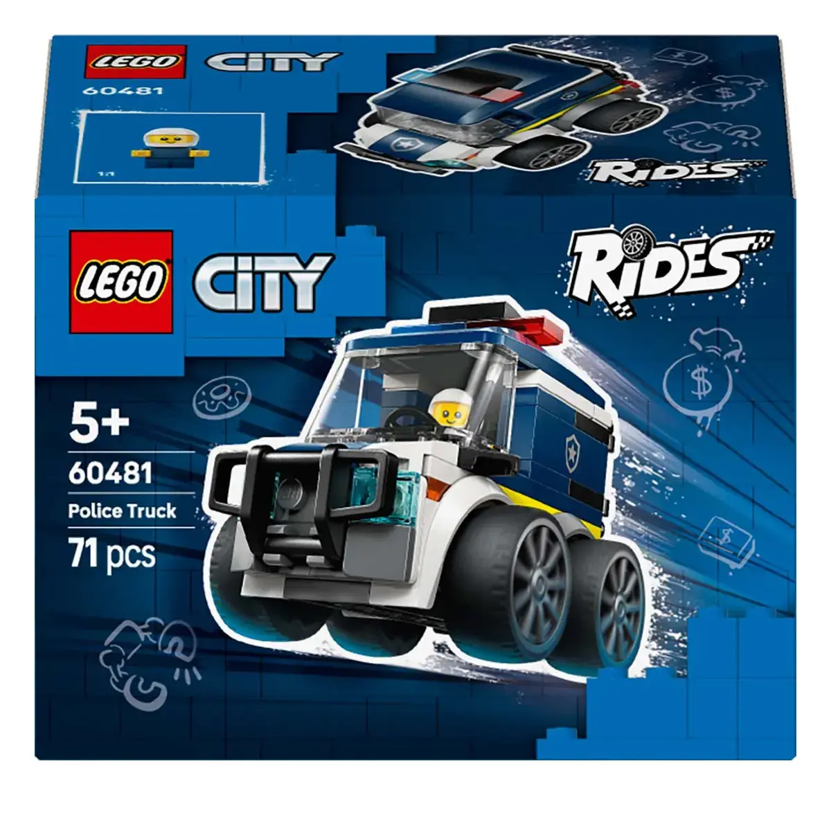 LEGO City Brick Rides Автівки — Поліцейська вантажівка 60481