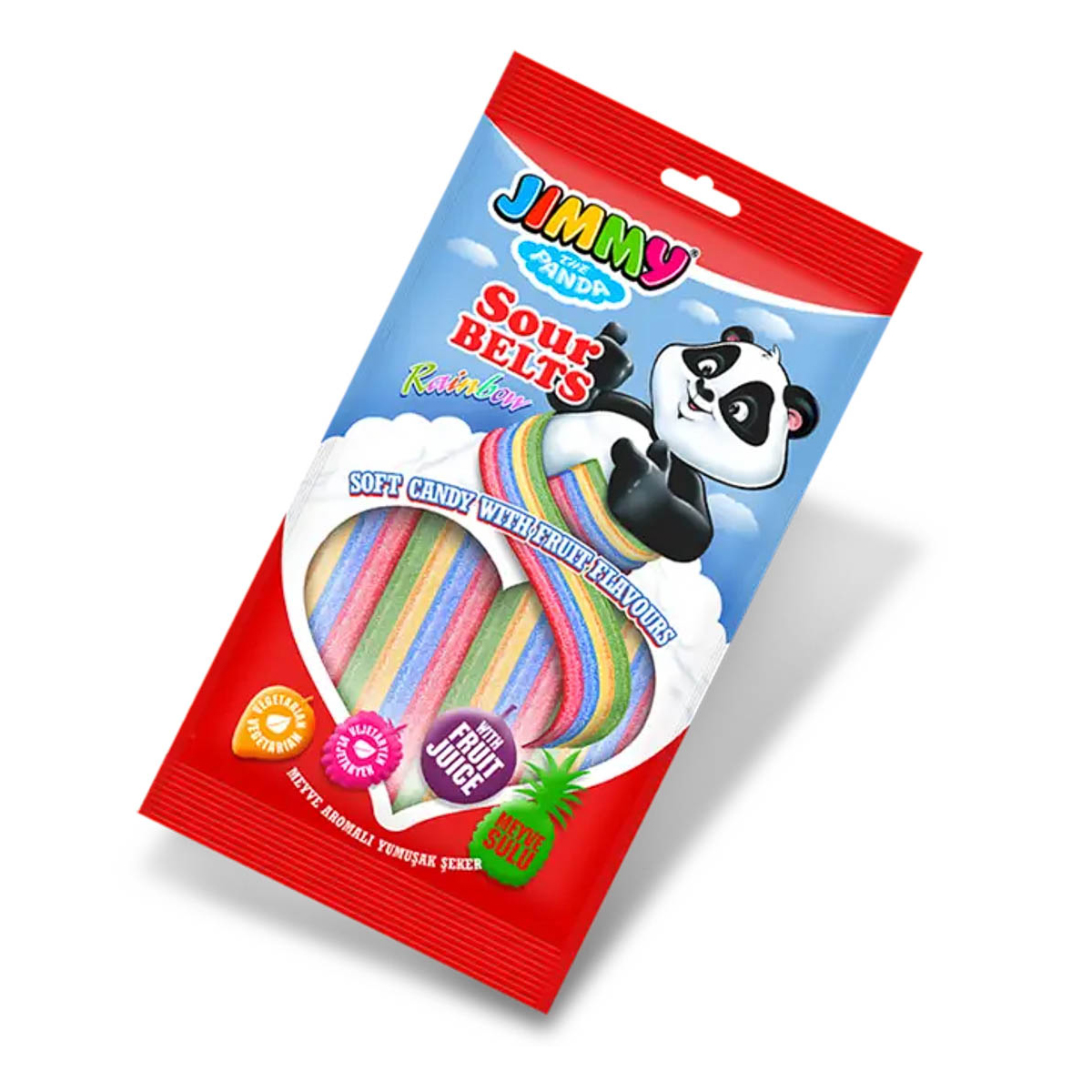 Желейні цукерки Jimmy Sour Belts Fruits 12х6 г
