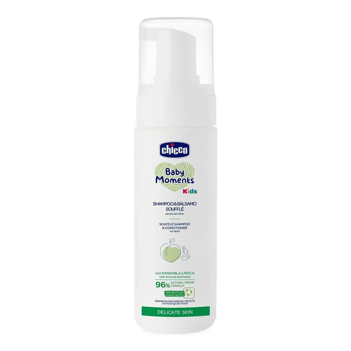 Шампунь-кондиціонер пінка Chicco Baby Moments Kids Без сліз 150 мл 10249.00