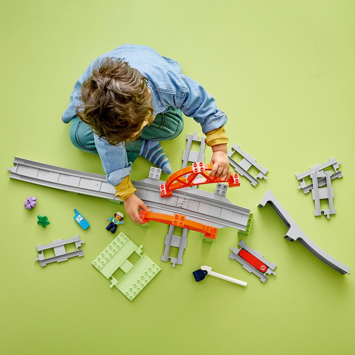 LEGO DUPLO Додатковий набір. Залізничний міст і колії 10426 — фото 4