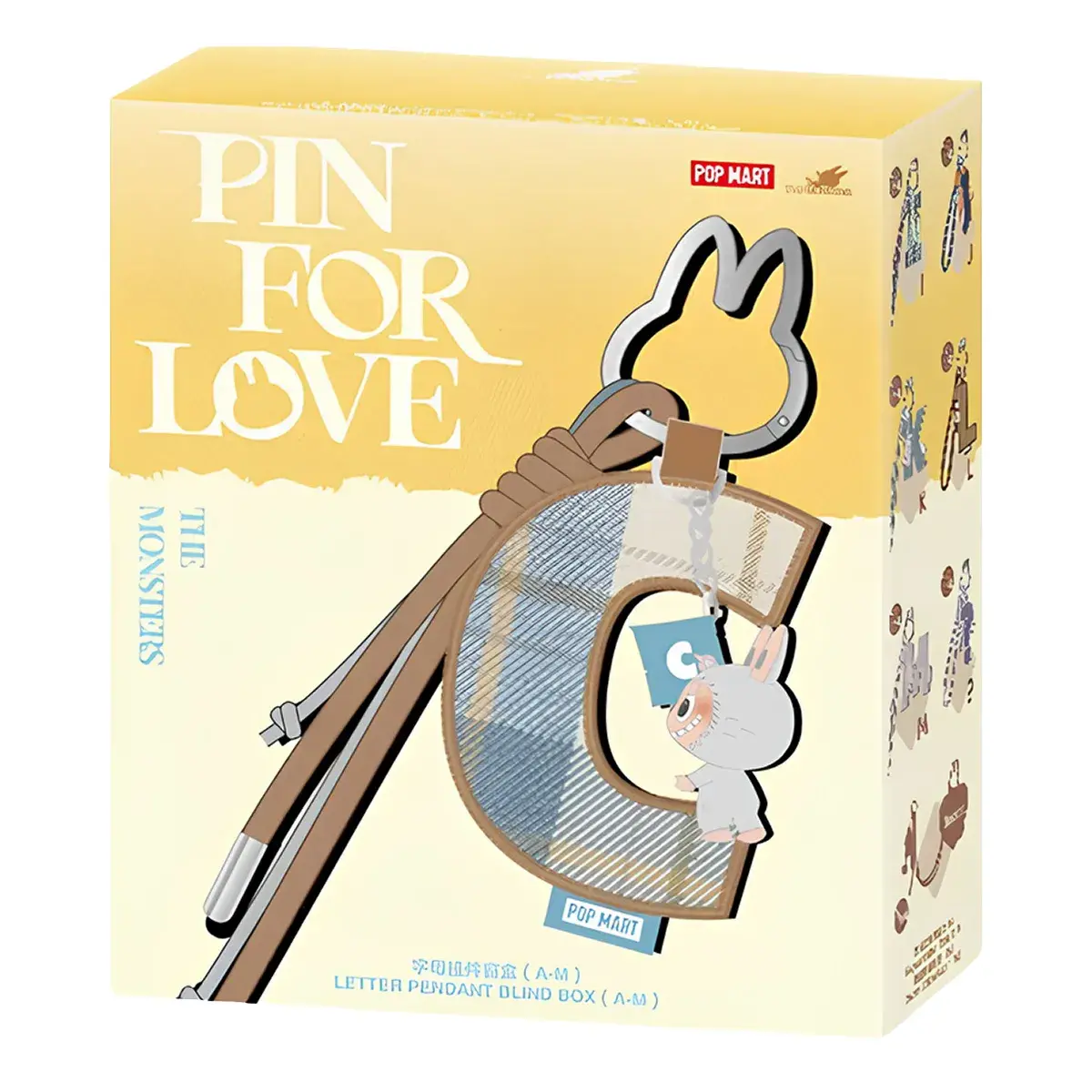 Колекційний брелок-сюрприз Pop Mart The Monsters Pin for Love (MPFL-02)