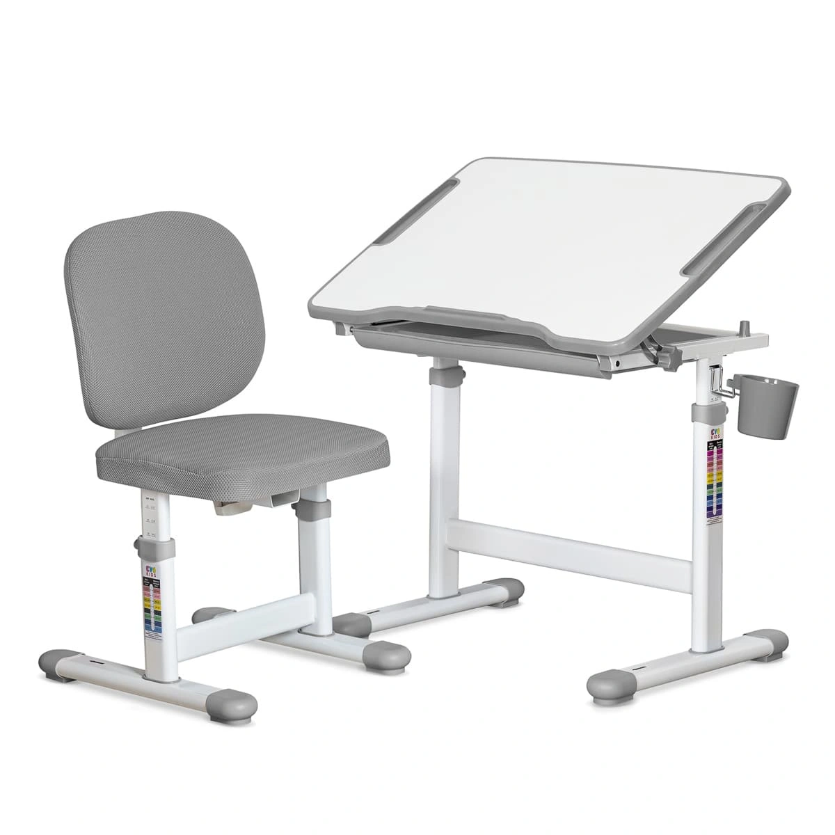 Комплект Evo-kids Стіл Стілець Evo-06 Plus Grey
