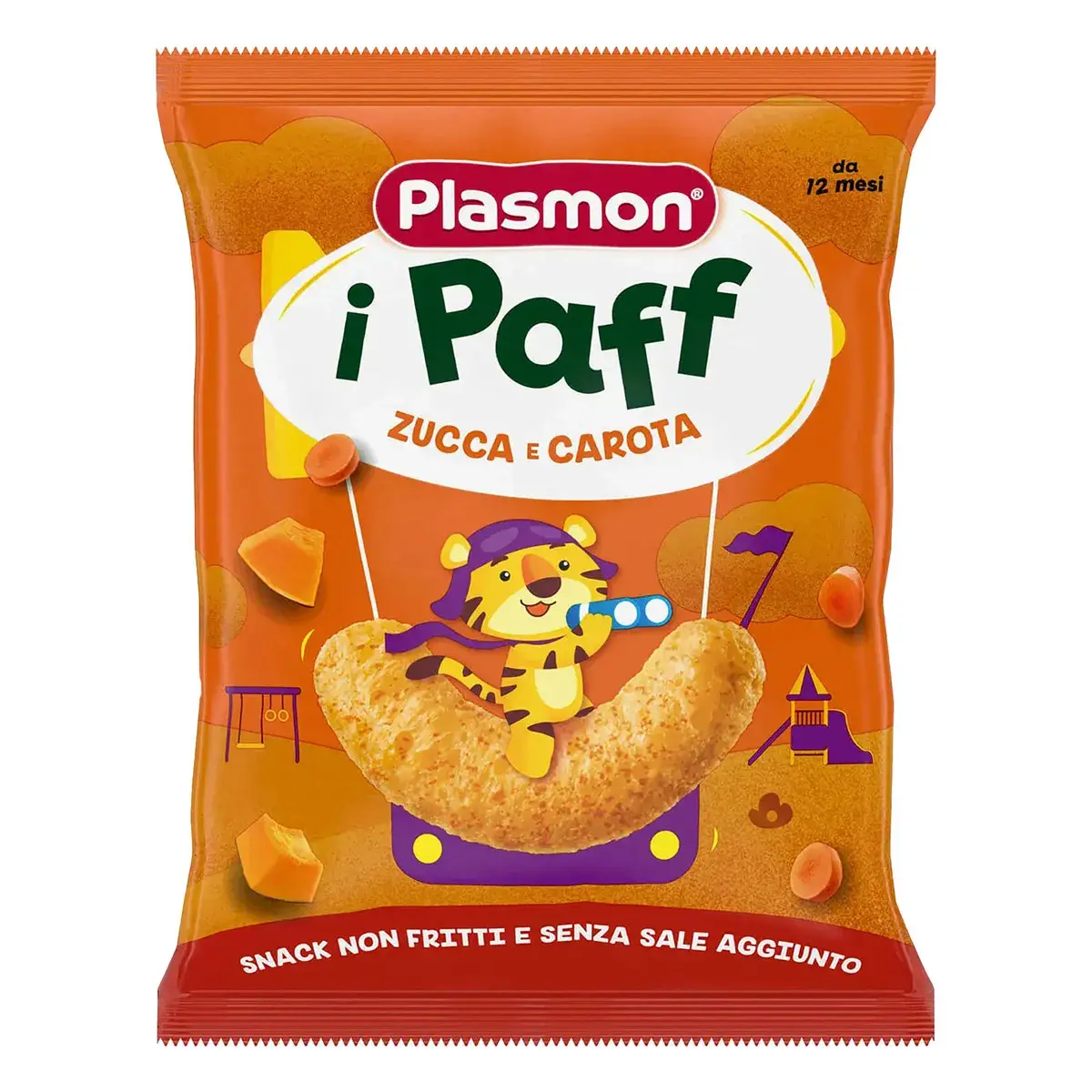 Снеки кукурудзяні Plasmon Гарбуз Морква 15 г