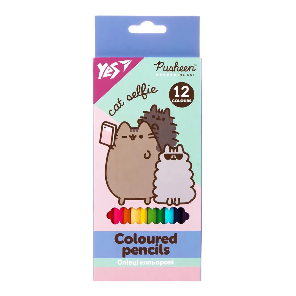 Олівці кольорові Yes Pusheen 12 шт (290761)