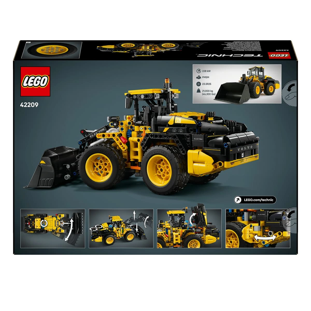 LEGO Technic Колісний навантажувач Volvo L120 Electric 42209 — фото 10