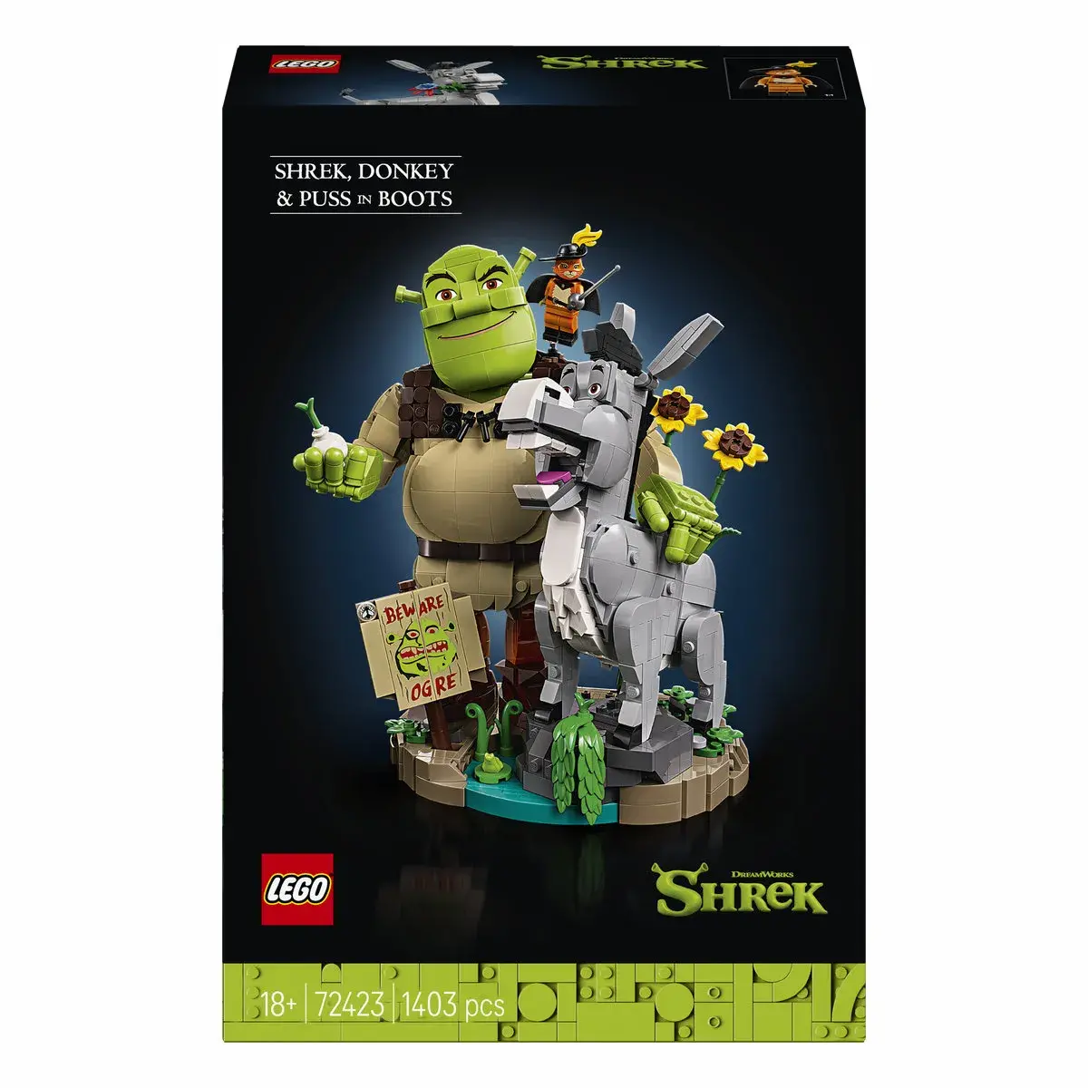 LEGO Shrek Шрек, Віслюк і Кіт в чоботях 72423