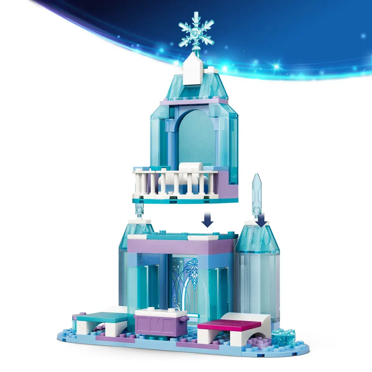 LEGO Disney Princess Крижаний палац Ельзи та веселе катання на санчатах 43281 — фото 13
