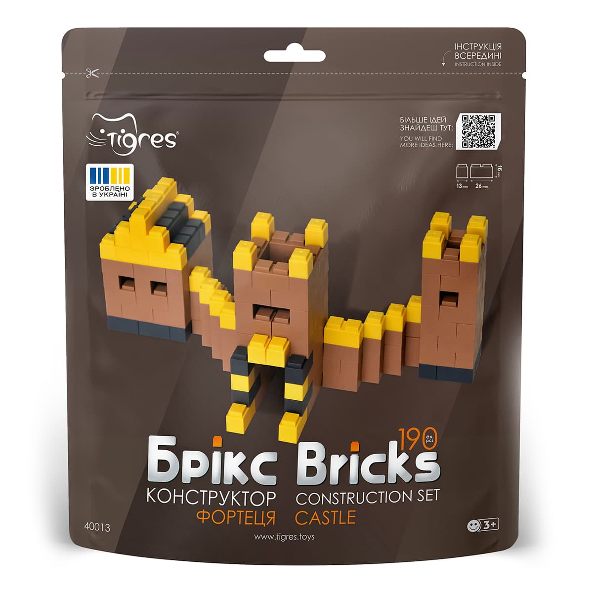 Конструктор Tigres Bricks Фортеця 190 ел, 40013