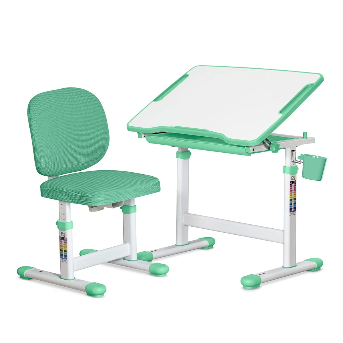 Комплект Evo-kids Стіл Стілець Evo-06 Plus Green