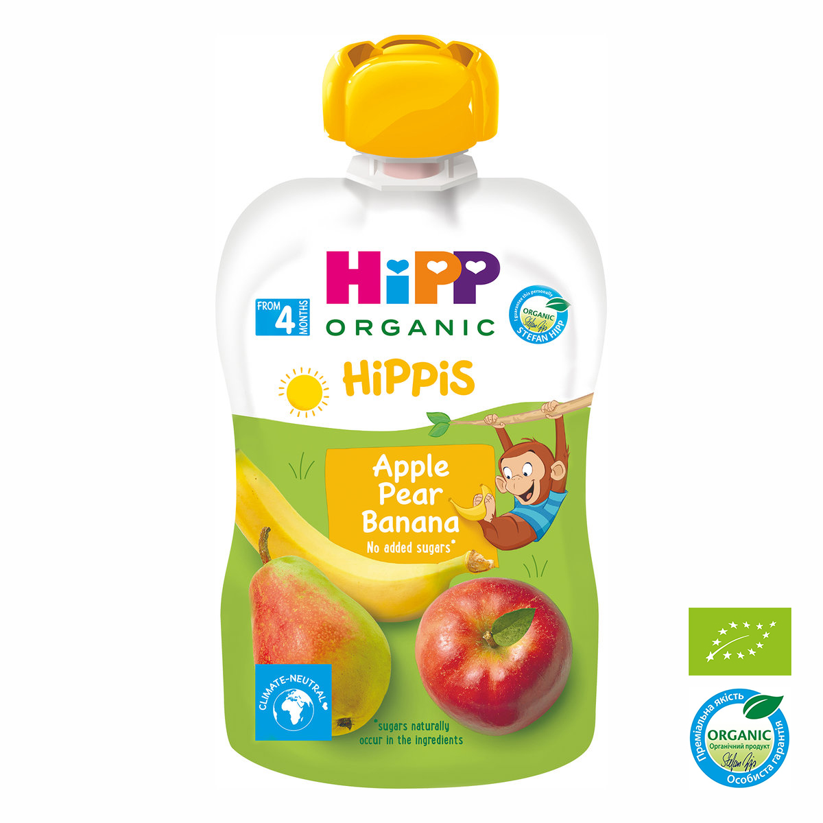 Пюре органічне HiPP Яблуко Груша Банан 100 г