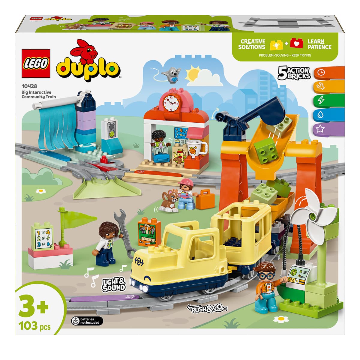 LEGO DUPLO Великий інтерактивний громадський потяг 10428