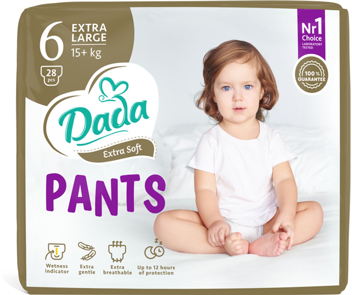 Трусики-підгузки Dada Extra Soft 6 (15+ кг) 28 шт 980696