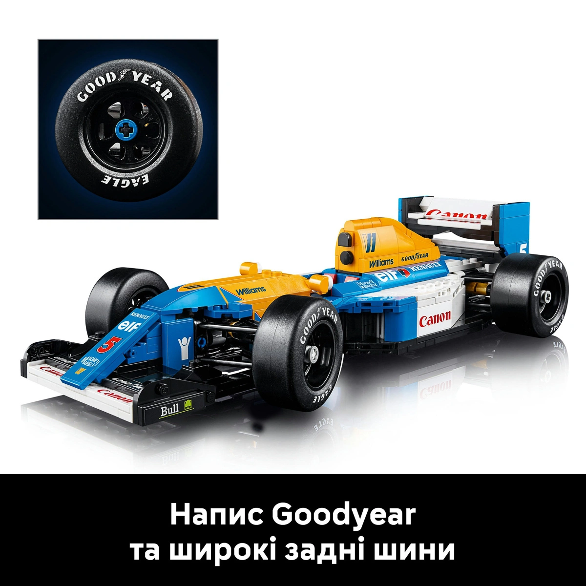 LEGO ICONS Williams Racing FW14B і Найджел Менселл 10353 — фото 10
