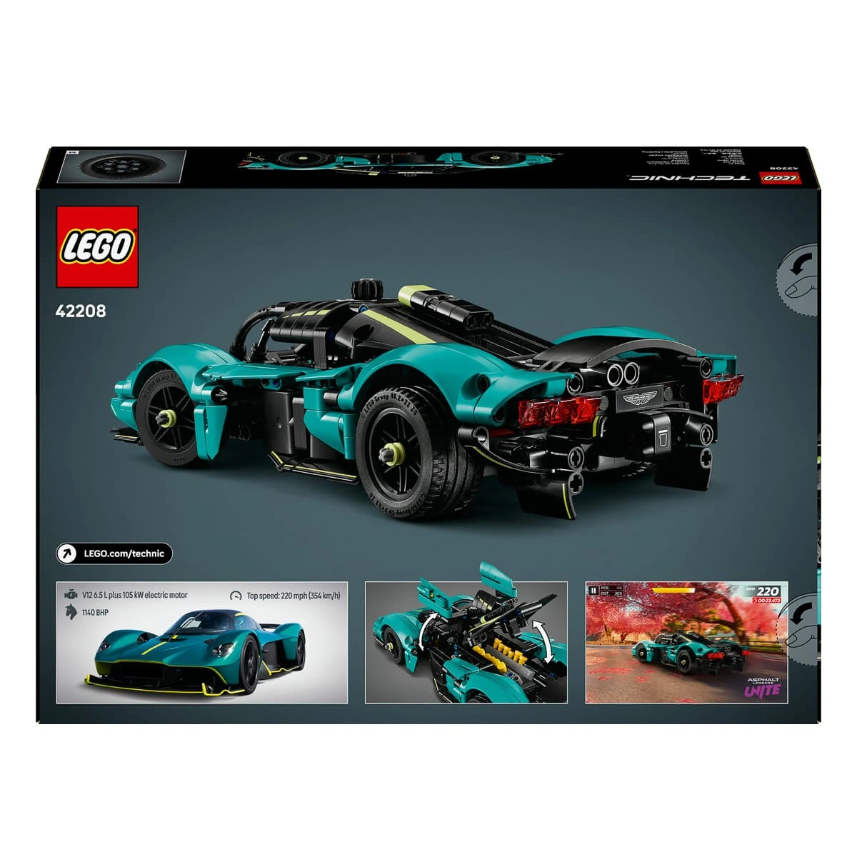 LEGO Technic Aston Martin Valkyrie 42208 — фото 10