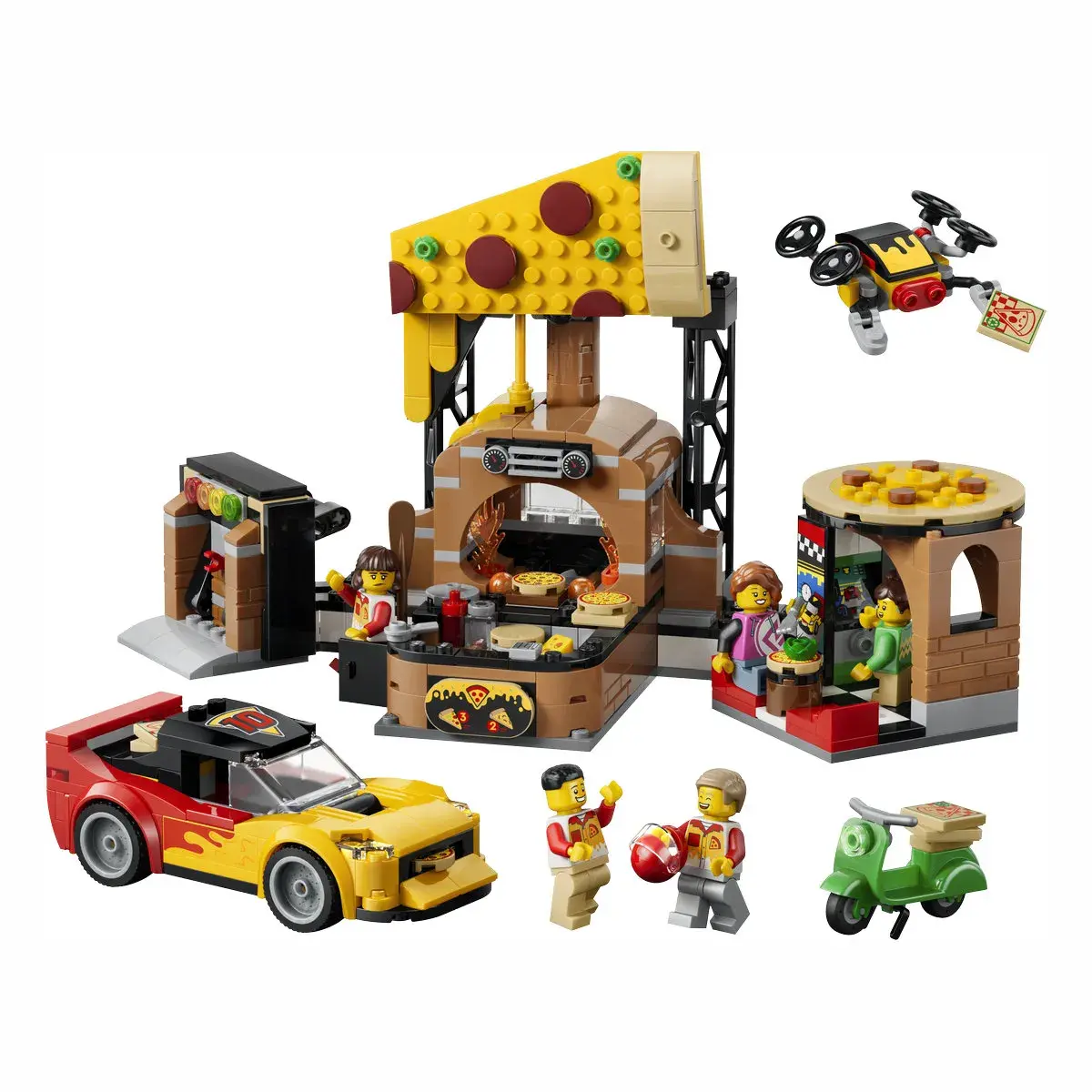 LEGO City Доставка піци з різними транспортними засобами 60496 — фото 7